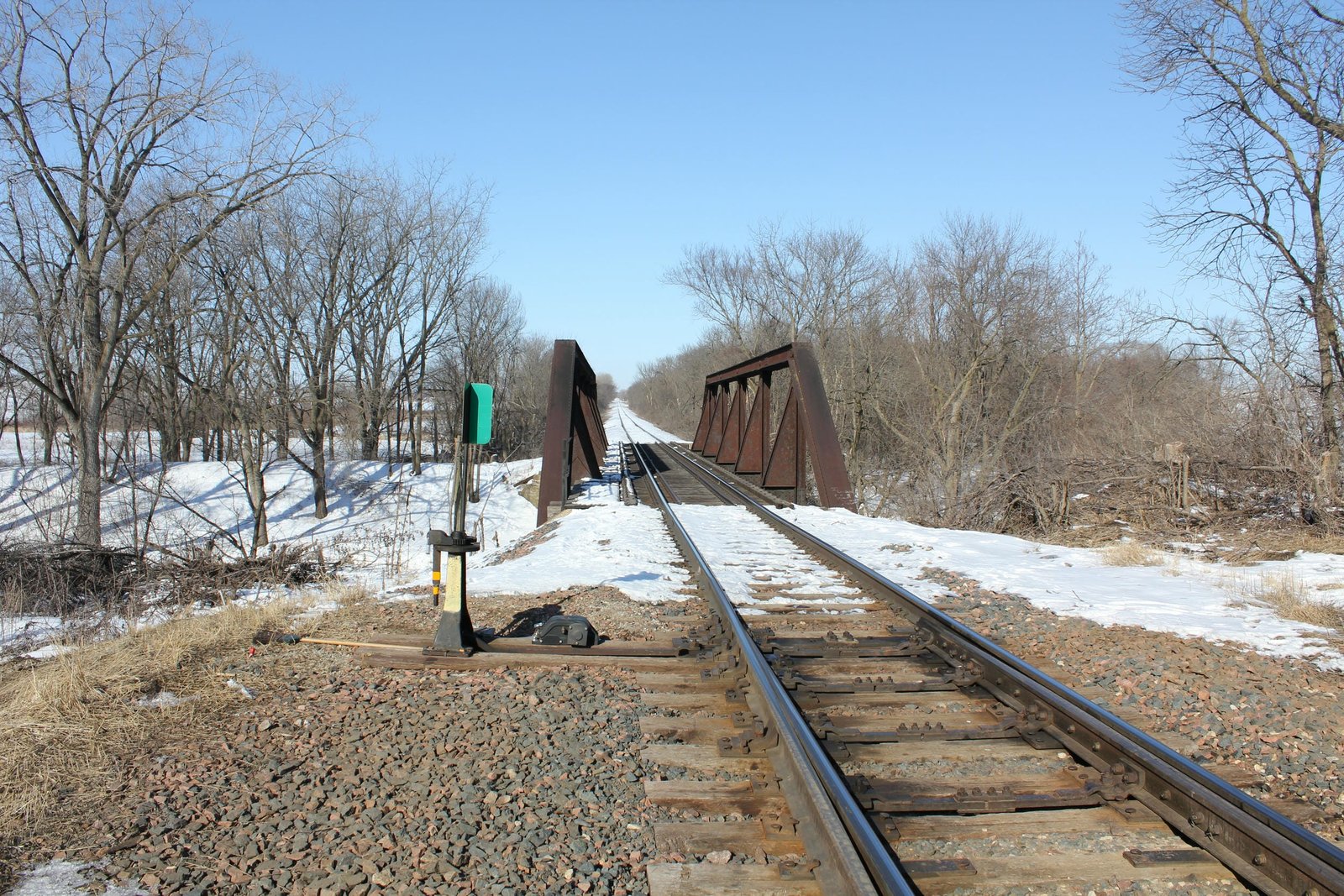 Looking west